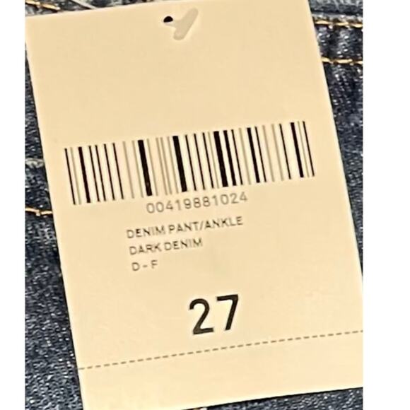 Forever 21 Womens Destroyed Knees Denim Dark Wash Mom Jeans Size 27 New - Picture 9 of 12